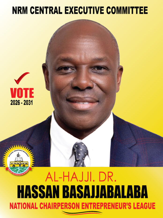 Al Hajji Hassan Basajjabalaba is vying for NRM CEC Entrepreneur league Position