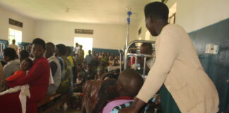 Hydrocephalus cases increase as services lower, medics worry A mother helps her Hydrocephalus conditioned Child during a medical camp at Kitwe Health Centre in October.